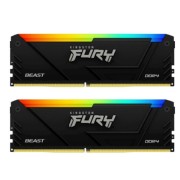 Модуль памяти Kingston DDR4 2x8GB 3600MHz KF436C17BB2AK2/16 Fury Beast RGB RTL Gaming PC4-28800 CL17 DIMM
