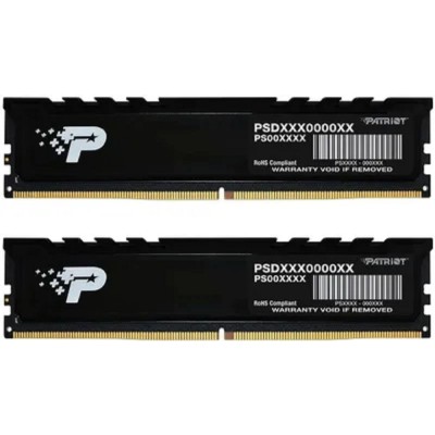 Модуль памяти Patriot DDR5 2x16GB 5600MHz PSP532G5600KH1 Signature Premium RTL PC5-44800 CL46 DIMM Модуль памяти Patriot DDR5 2x16GB 5600MHz PSP532G5600KH1 Signature Premium RTL PC5-44800 CL46 DIMM