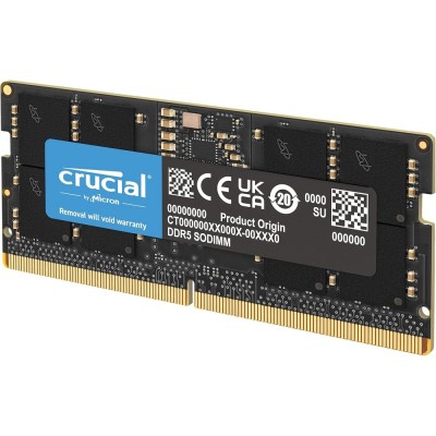 Модуль памяти DDR5 Crucial 32Gb 5600MHz CT32G56C46S5 CL46 SO-DIMM Модуль памяти DDR5 Crucial 32Gb 5600MHz CT32G56C46S5 CL46 SO-DIMM