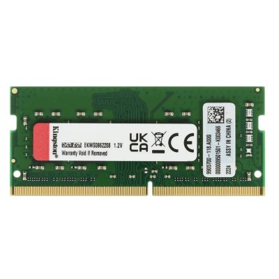 Модуль памяти Kingston DDR4 SODIMM 8GB KVR32S22S8/8WP PC4-25600, 3200MHz, CL22 Модуль памяти Kingston DDR4 SODIMM 8GB KVR32S22S8/8WP PC4-25600, 3200MHz, CL22