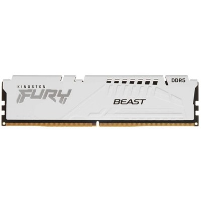 Модуль памяти Память Kingston DDR 5 DIMM 16Gb PC41600, 5200Mhz, Kingston FURY Beast White XMP CL40 (KF552C40BW-16) Модуль памяти Память Kingston DDR 5 DIMM 16Gb PC41600, 5200Mhz, Kingston FURY Beast White XMP CL40 (KF552C40BW-16)