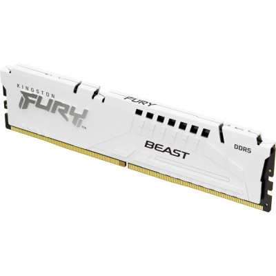Модуль памяти Память Kingston DDR 5 DIMM 16Gb PC41600, 5200Mhz, Kingston FURY Beast White XMP CL40 (KF552C40BW-16) Модуль памяти Память Kingston DDR 5 DIMM 16Gb PC41600, 5200Mhz, Kingston FURY Beast White XMP CL40 (KF552C40BW-16)