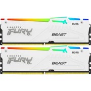 Модуль памяти Kingston DDR5 DIMM 32GB 5600MT/s CL36 (Kit of 2) FURY Beast White RGB EXPO