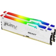 Модуль памяти Kingston DDR5 DIMM 32GB 5600MT/s CL36 (Kit of 2) FURY Beast White RGB EXPO