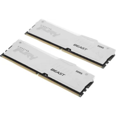 Модуль памяти Kingston DDR5 DIMM 32GB 5600MT/s CL36 (Kit of 2) FURY Beast White RGB EXPO Модуль памяти Kingston DDR5 DIMM 32GB 5600MT/s CL36 (Kit of 2) FURY Beast White RGB EXPO