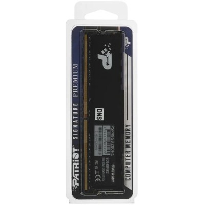 Модуль памяти Patriot DDR4 8GB 3200MHz Patriot PSP48G3200H1 Signature Premium RTL PC4-25600 CL22 DIMM 288-pin 1.2В single rank с радиатором Ret Модуль памяти Patriot DDR4 8GB 3200MHz Patriot PSP48G3200H1 Signature Premium RTL PC4-25600 CL22 DIMM 288-pin 1.2В single rank с радиатором Ret