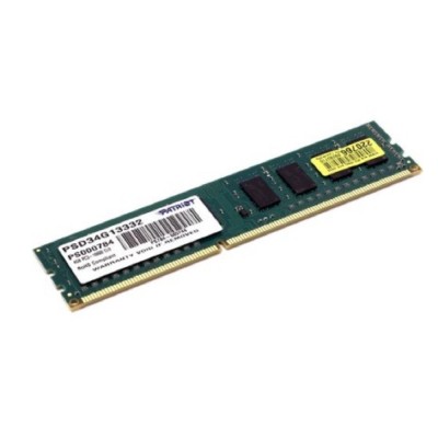 Модуль памяти Patriot DDR3 DIMM 4GB (PC3-10600) 1333MHz PSD34G13332 Модуль памяти Patriot DDR3 DIMM 4GB (PC3-10600) 1333MHz PSD34G13332