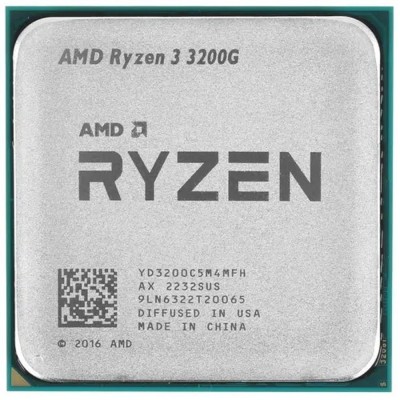 Процессор CPU AMD Ryzen 3 3200G OEM (YD3200C5M4MFH) 3.6GHz/Radeon Vega 8 AM4 Процессор CPU AMD Ryzen 3 3200G OEM (YD3200C5M4MFH) 3.6GHz/Radeon Vega 8 AM4