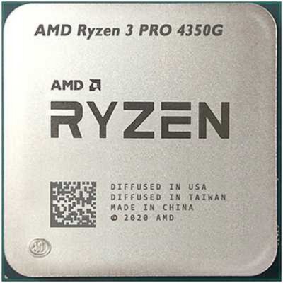 Процессор CPU AMD Ryzen 3 PRO 4350G OEM (100-000000148) 3,80GHz, Turbo 4,00GHz, Radeon Graphics, AM4 Процессор CPU AMD Ryzen 3 PRO 4350G OEM (100-000000148) 3,80GHz, Turbo 4,00GHz, Radeon Graphics, AM4