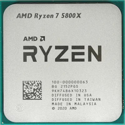 Процессор CPU AMD Ryzen 7 5800X OEM (100-000000063) 3,80GHz, Turbo 4,70GHz, Without Graphics AM4 Процессор CPU AMD Ryzen 7 5800X OEM (100-000000063) 3,80GHz, Turbo 4,70GHz, Without Graphics AM4