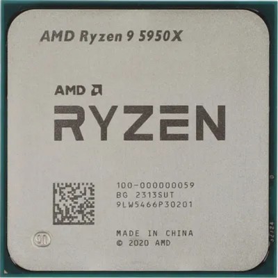 Процессор CPU AMD Ryzen 9 5950X OEM (100-000000059) 3,40GHz, Turbo 4,90GHz, Without Graphics AM4 Процессор CPU AMD Ryzen 9 5950X OEM (100-000000059) 3,40GHz, Turbo 4,90GHz, Without Graphics AM4