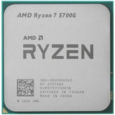 Процессор CPU AMD Ryzen 7 5700G OEM (100-000000263)3,80GHz, Turbo 4,60GHz, Vega 8 AM4 Процессор CPU AMD Ryzen 7 5700G OEM (100-000000263)3,80GHz, Turbo 4,60GHz, Vega 8 AM4