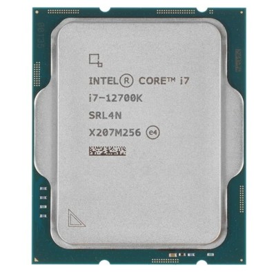 Процессор CPU Intel Core i7-12700K Alder Lake OEM 3.6 ГГц/ 4.9 ГГц в режиме Turbo, 25MB, Intel UHD Graphics 770, LGA1700 Процессор CPU Intel Core i7-12700K Alder Lake OEM 3.6 ГГц/ 4.9 ГГц в режиме Turbo, 25MB, Intel UHD Graphics 770, LGA1700