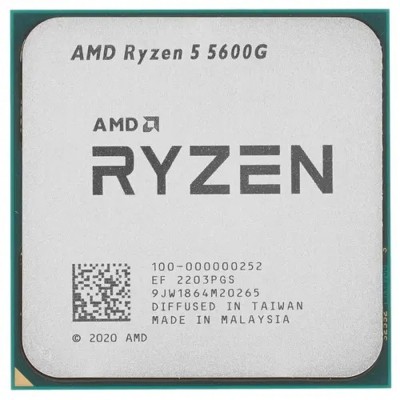 Процессор CPU AMD Ryzen 5 5600G OEM (100-000000252) 3,90GHz, Turbo 4,40GHz, Vega 7 AM4 Процессор CPU AMD Ryzen 5 5600G OEM (100-000000252) 3,90GHz, Turbo 4,40GHz, Vega 7 AM4