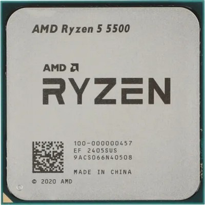 Процессор CPU AMD Ryzen 5 5500 OEM (100-000000457) 3,60GHz, Turbo 4,20GHz, Without Graphics AM4 Процессор CPU AMD Ryzen 5 5500 OEM (100-000000457) 3,60GHz, Turbo 4,20GHz, Without Graphics AM4