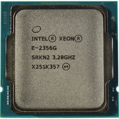 Процессор CPU Intel Xeon E-2356G (Rocket Lake,LGA1200 6C/12T,3.2/5GHz, 12MB, 80W, UHD Graphics P750) Процессор CPU Intel Xeon E-2356G (Rocket Lake,LGA1200 6C/12T,3.2/5GHz, 12MB, 80W, UHD Graphics P750)