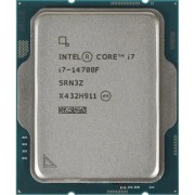 Процессор CPU Intel Core i7-14700F, 2.1ГГц, (Turbo 5.4ГГц), 20-ядерный, 33МБ, LGA1700, OEM