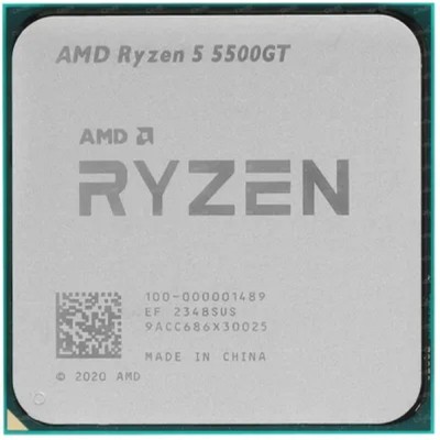 Процессор CPU AMD Ryzen 5 5500GT OEM (100-000001489) Base 3,60GHz, Turbo 4,40GHz, Vega 7, L3 16Mb, TDP 65W,AM4 Процессор CPU AMD Ryzen 5 5500GT OEM (100-000001489) Base 3,60GHz, Turbo 4,40GHz, Vega 7, L3 16Mb, TDP 65W,AM4