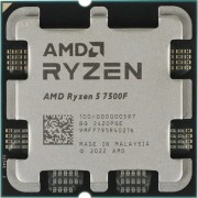 Процессор CPU AMD Ryzen 5 7500F OEM (100-000000597) Base 3,70GHz, Turbo 5,00GHz, without graphics, L3 32Mb, TDP 65W, AM5
