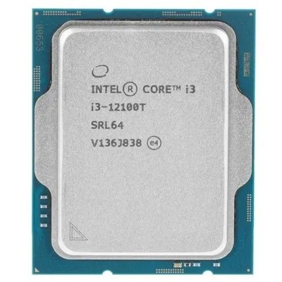 Процессор CPU Intel Core i3-12100T CM8071504651106 Alder Lake 4C/8T 2.2-4.1GHz (LGA1700, L3 12MB, 7nm, UHD graphics 730 1.4GHz, TDP 69W) OEM Процессор CPU Intel Core i3-12100T CM8071504651106 Alder Lake 4C/8T 2.2-4.1GHz (LGA1700, L3 12MB, 7nm, UHD graphics 730 1.4GHz, TDP 69W) OEM