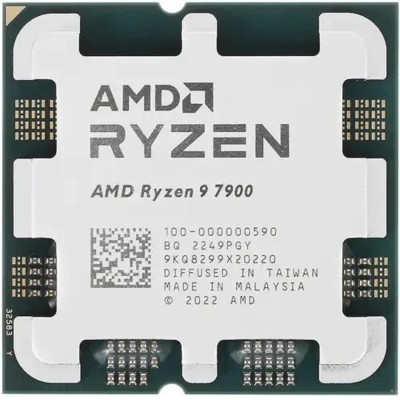 Процессор CPU AMD Ryzen 9 7900 OEM (100-000000590) 3,7Гц 5,4ГГц Turbo AM5 65W Процессор CPU AMD Ryzen 9 7900 OEM (100-000000590) 3,7Гц 5,4ГГц Turbo AM5 65W
