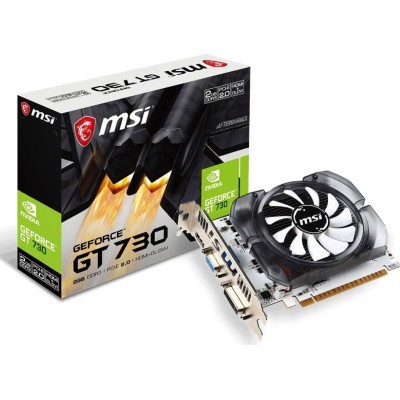 Видеокарта MSI PCI-E 2.0 N730-2GD3V3 NVIDIA GeForce GT 730 2Gb 128bit DDR3 902/1600 DVIx1 HDMIx1 CRTx1 HDCP Ret Видеокарта MSI PCI-E 2.0 N730-2GD3V3 NVIDIA GeForce GT 730 2Gb 128bit DDR3 902/1600 DVIx1 HDMIx1 CRTx1 HDCP Ret