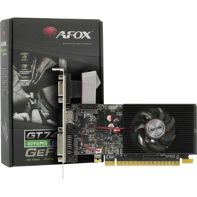 Видеокарта AFOX PCIE16 GT740 LP 4GB GDDR3 AF740-4096D3L3 Видеокарта AFOX PCIE16 GT740 LP 4GB GDDR3 AF740-4096D3L3