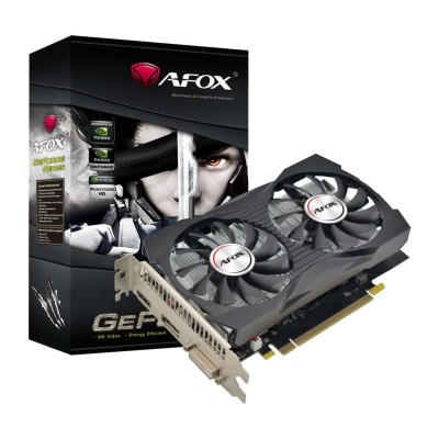 Видеокарта AFOX GTX1050 4GB GDDR5 128Bit DVI/HDMI/DP ATX 2FAN (AF1050-4096D5H4-V2) Видеокарта AFOX GTX1050 4GB GDDR5 128Bit DVI/HDMI/DP ATX 2FAN (AF1050-4096D5H4-V2)
