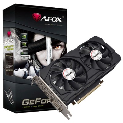 Видеокарта AFOX GTX1660TI 6Gb 192bit GDDR6 DP/DVI/HDMI ATX Dual Fan (AF1660TI-6144D6H4) RTL Видеокарта AFOX GTX1660TI 6Gb 192bit GDDR6 DP/DVI/HDMI ATX Dual Fan (AF1660TI-6144D6H4) RTL