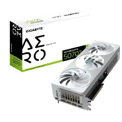 Видеокарта Gigabyte GV-N507TAERO OC-16GD RTX5070Ti AERO OC 16GB GDDR7 256bit 3xDP HDMI 3FAN RTL Видеокарта Gigabyte GV-N507TAERO OC-16GD RTX5070Ti AERO OC 16GB GDDR7 256bit 3xDP HDMI 3FAN RTL