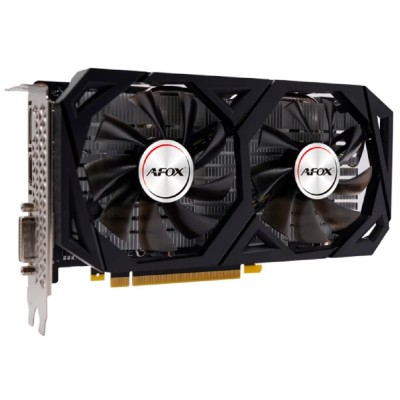 Видеокарта AFOX GTX1660TI 6Gb 192bit GDDR6 DP/DVI/HDMI ATX Dual Fan (AF1660TI-6144D6H7-V4) RTL Видеокарта AFOX GTX1660TI 6Gb 192bit GDDR6 DP/DVI/HDMI ATX Dual Fan (AF1660TI-6144D6H7-V4) RTL
