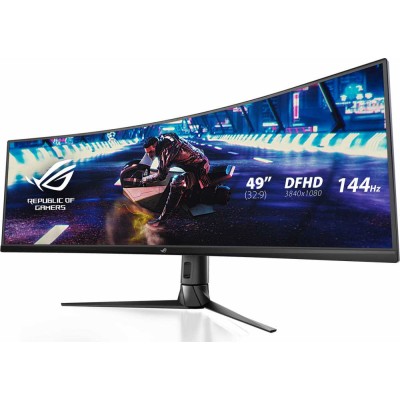 Монитор Asus 49" ROG Strix XG49VQ черный VA LED 32:9 HDMI M/M матовая HAS Piv 450cd 3840x1080 144Hz FreeSync 2 DP FHD USB 12.2кг Монитор Asus 49" ROG Strix XG49VQ черный VA LED 32:9 HDMI M/M матовая HAS Piv 450cd 3840x1080 144Hz FreeSync 2 DP FHD USB 12.2кг