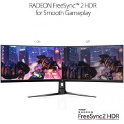 Монитор Asus 49" ROG Strix XG49VQ черный VA LED 32:9 HDMI M/M матовая HAS Piv 450cd 3840x1080 144Hz FreeSync 2 DP FHD USB 12.2кг