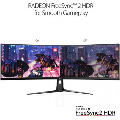 Монитор Asus 49" ROG Strix XG49VQ черный VA LED 32:9 HDMI M/M матовая HAS Piv 450cd 3840x1080 144Hz FreeSync 2 DP FHD USB 12.2кг Монитор Asus 49" ROG Strix XG49VQ черный VA LED 32:9 HDMI M/M матовая HAS Piv 450cd 3840x1080 144Hz FreeSync 2 DP FHD USB 12.2кг