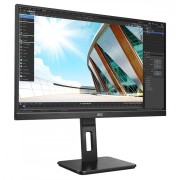 Монитор AOC 27" Pro Q27P2Q черный IPS LED 4ms 16:9 HDMI M/M матовая HAS Piv 300cd 178гр/178гр 2560x1440 75Hz VGA DP 2K USB 6.31кг