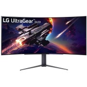 Монитор LG 44.5" UltraGear 45GR95QE-B черный OLED LED 21:9 HDMI матовая HAS Piv 1500000:1 1000cd 178гр/178гр 3440x1440 240Hz G-Sync FreeSync Premium DP SPDIF WQ USB 10.9кг