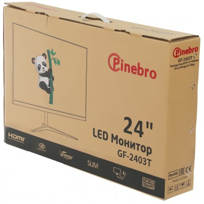Монитор Pinebro 23.8" GF-2403T черный IPS LED 5ms 16:9 HDMI матовая 250cd 178гр/178гр 1920x1080 165Hz DP FHD USB 2.45кг Монитор Pinebro 23.8" GF-2403T черный IPS LED 5ms 16:9 HDMI матовая 250cd 178гр/178гр 1920x1080 165Hz DP FHD USB 2.45кг