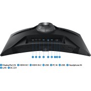 Монитор Samsung 27" Odyssey G6 S27BG650EI черный VA LED 16:9 HDMI M/M полуматовая HAS Piv 350cd 178гр/178гр 2560x1440 240Hz FreeSync Premium Pro DP QHD USB 6.4кг