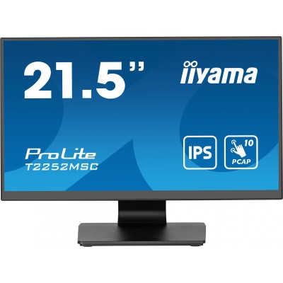 Монитор Iiyama 21.5" ProLite T2252MSC-B2 черный IPS LED 5ms 16:9 HDMI M/M глянцевая 250cd 178гр/178гр 1920x1080 60Hz DP FHD USB Touch 4.5кг Монитор Iiyama 21.5" ProLite T2252MSC-B2 черный IPS LED 5ms 16:9 HDMI M/M глянцевая 250cd 178гр/178гр 1920x1080 60Hz DP FHD USB Touch 4.5кг
