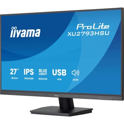 Монитор LCD IIYAMA 27'' XU2793HSU-B7 IPS 1920х1080 100Hz 1ms 8bit(6bit+FRC) 300cd 178/178 1300:1 HDMI2.0 DisplayPort1.2 2xUSB2.0 2x2W 2x2W VESA Монитор LCD IIYAMA 27'' XU2793HSU-B7 IPS 1920х1080 100Hz 1ms 8bit(6bit+FRC) 300cd 178/178 1300:1 HDMI2.0 DisplayPort1.2 2xUSB2.0 2x2W 2x2W VESA