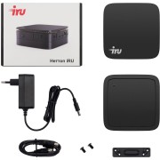 Неттоп IRU 110JLCN Cel N5105 (2) 8Gb SSD256Gb UHDG Windows 11 Pro GbitEth WiFi BT черный (1975164)