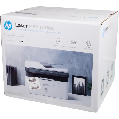 МФУ лазерный HP Laser 137fnw (4ZB84A) A4 WiFi белый МФУ лазерный HP Laser 137fnw (4ZB84A) A4 WiFi белый