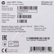 МФУ лазерный HP Laser 137fnw (4ZB84A) A4 WiFi белый