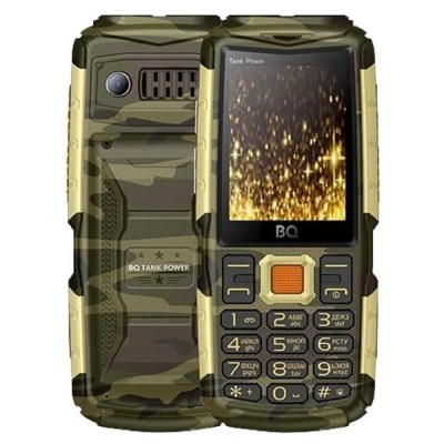 Мобильный телефон BQ-2430 Tank Power Комуфляж+Золото Мобильный телефон BQ-2430 Tank Power Комуфляж+Золото
