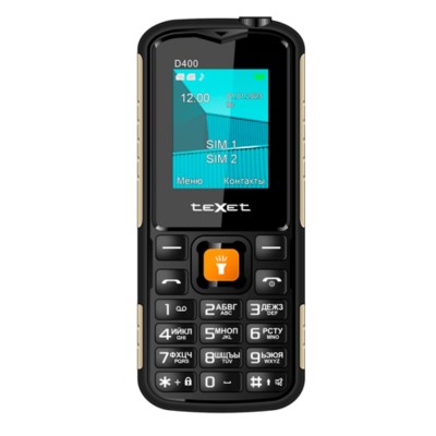 Мобильный телефон TEXET TM-D400 черный Мобильный телефон TEXET TM-D400 черный