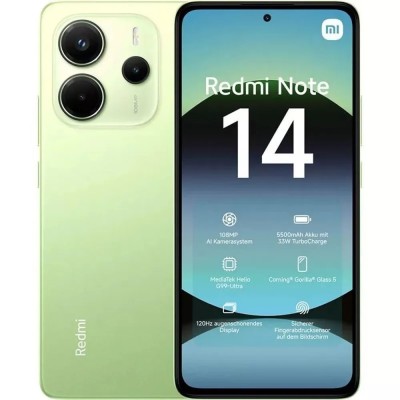 Смартфон/акссесуар Xiaomi Redmi Note 14 6GB/128GB Lime Green 61583 Смартфон/акссесуар Xiaomi Redmi Note 14 6GB/128GB Lime Green 61583