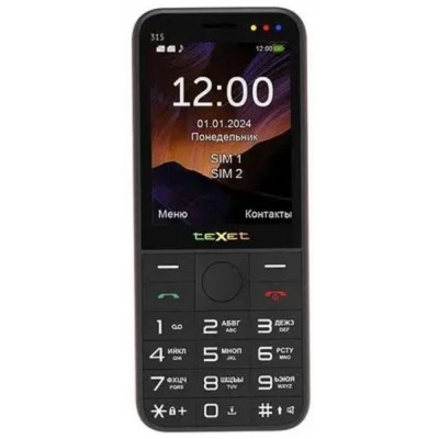 Мобильный телефон TEXET TM-315 цвет черный-красный Мобильный телефон TEXET TM-315 цвет черный-красный
