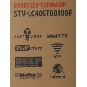 Телевизор LED Supra 40" STV-LC40ST00100F черный FULL HD 50Hz DVB-T DVB-T2 DVB-C USB WiFi Smart TV (RUS)