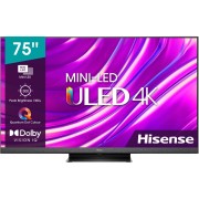 Телевизор QLED Hisense 75" 75U8HQ черный 4K Ultra HD 120Hz DVB-T DVB-T2 DVB-C DVB-S DVB-S2 USB WiFi Smart TV