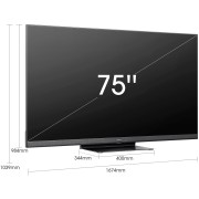 Телевизор QLED Hisense 75" 75U8HQ черный 4K Ultra HD 120Hz DVB-T DVB-T2 DVB-C DVB-S DVB-S2 USB WiFi Smart TV